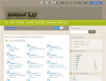 Tablet Screenshot of indexedlist.com